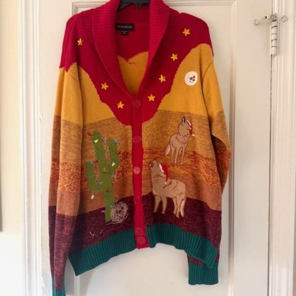 Blizzard Bay Polar Bear Fairisle Ugly Christmas Sweater Festive Western Cozy - Picture 8 of 14